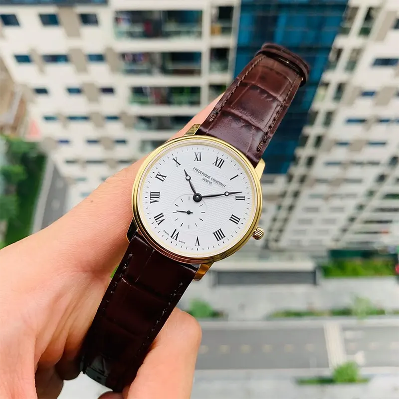 Frederique Constant Slim Line Swiss Quartz Men's Watch- FC-235M4S5